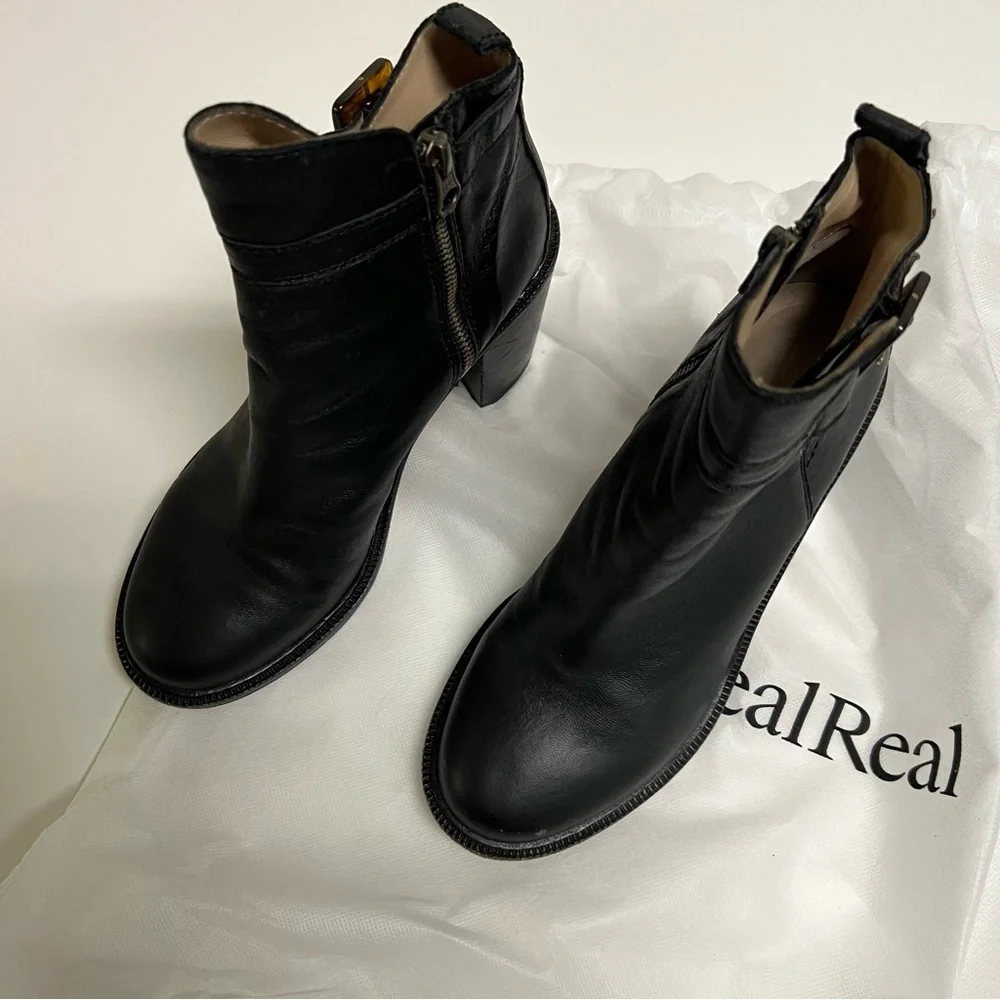 ELIZABETH and JAMES black booties - Picture 3 of 6